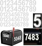 Reflective Mailbox Numbers Sticker 