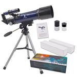 GEERTOP Ultra-Clear Astronomical Refractor Tabletop Telescope with Tripod Finder Scope 400X70mm for Beginner Sky Gazers Teens