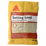 Sika Setting Sand – Ideal For Filling Narrow Paving Joints – Resists Weeds – Sets Hard – Moisture Curing – Buff – 20kg