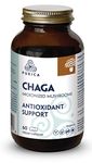 PURICA Chaga Capsules, 60 Count - Premium Antioxidant & Cholesterol Support, Organic Mushroom Extract, Non-GMO, Supplement for Daily Use