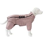 Warm Dog Coat Double Layers Dog Vest, 12 Legs Covered Windproof Waterproof Reflective Warm Dog Vest Outdoor Skating Dog Costume for Small Medium Large Dogs Lotus Pink 4XL