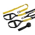 THYSOL® Suspension Trainer Pro Xtreme Straps | Sling Trainer Set with Adjustable Door Anchor | Fitness Home Workouts - Suitable for Travelling and for Training Indoor and Outdoor