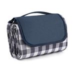 Newthinking Picnic Blanket with Carrying Handle 200x150CM, Waterproof and Sand Proof Outdoor Beach Blanket, Machine Washable Picnic Mat Camping Accessories (Navy, 150x200cm)