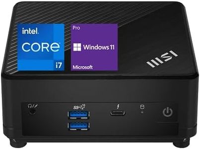 MSI Cubi B0A8 Premium Compact Desktop - 12th Gen Intel i7-1255U Processor, 32GB RAM, 1TB SSD, Wi-Fi 6, Windows 11 Pro, Support 4K@60Hz Triple Display for Home/Office/Gaming