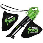 Mylek Leaf Blower And Vacuum - 3000W Garden Shredder Mulcher And Rake, 6 Variable Speeds, 10m Power Cable, UK PLug, 2 x 35L Large Collection Bags, 10:1 Mulching Shredding Ratio, Lightweight