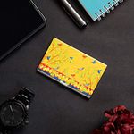 KOLOROBIA Gond Art Visiting Card Holder Business Card Holder for Men & Women, RFID Pocket Business Card Case, Buckle Style Shut.