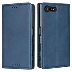 Copmob Sony Xperia X Compact Phone Case,Flip Leather Wallet Case,[3 Card Slots][Stand Function][Magnetic Closure],Protective Cover Case for Sony Xperia X Compact - Blue