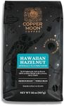 Copper Moon Whole Bean Coffee, Medium Roast, Hawaiian Hazelnut Blend, 2 Lb