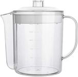 Luxshiny Gravy Fat Separator with Filter Strainer 1500ml Glass Gravy Separator Cooking Oil Storage Can with Measurement Oil Separating Bowl Soup Divided Pot for Kitchen Restaurant