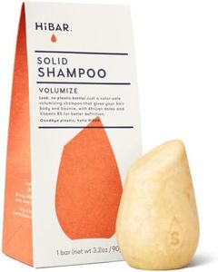 HIBAR - Volumize Shampoo Bar - for Fine & Flat Hair - Add Body, Definition & Volume - with African Dates & Vitamin B5 - Plastic-Free - Soap, Paraben & Sulfate-Free - Color Safe & Vegan -1 Solid Bar