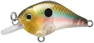 BILL LEWIS Gnat Micro-Crankbait Lifelike Fishing Lure 1.5" Length 1/8 Oz with Mustad Triple Grip Hooks, Ghost Minnow