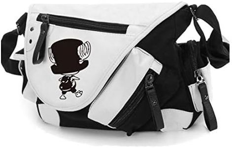 WANHONGYUE One Piece ONEPIECE Anime Sac à Bandoulière Sac à Épaule Besaces Sac Messager en Toile Messenger Bag Canvas Noir / 2