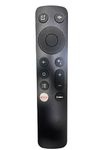 Remote Control Compatible for Remote Compatible with OnePlus LED Smart TV 4k Without Voice Command with Netflix & P-Video hot Keys (Please Match The Image with Your Old Remote)- Black