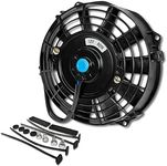 DNA Motoring 7" High Performace Electric Cooling Slim Radiator Fan w/Mounting Kit (Black) (RAF-7+FMK)