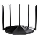 Tenda WiFi 6 Router for Home, AX1500 Dual Band Gigabit Router for Wireless Internet, Long Range Coverage with 5 * 6dBi High-Gain Antennas, 4 Gigabit Ports, Support WPA3, IPv6, Parental Control(RX2Pro)