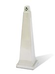 Rubbermaid Commercial Grounds-Keeper Cigarette Waste Collector, Pyramid, Plastic/Steel, Beige (FG257088BEIG)