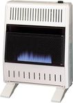 ProCom ML200TBA-B Ventless Propane Gas Blue Flame Space Heater with Thermostat Control for Home and Office Use, 20000 BTU, Heats Up to 950 Sq. Ft., Includes Wall Mount and Base Feet, White