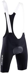 X-Bionic Invent 4.0 Bike Race Bib Padded Men Shorts Homme, Opal Black/Arctic White, FR : M (Taille Fabricant : M)