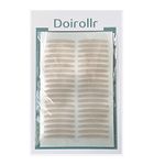 Doirollr 200Count 3MM Invisible Eyelid Tapes, One-Sided Sticky Eyelid Stickers, Waterproof Eyelid Lifter Strips, Instantly Eyelids Lift Without Surgery, for Hooded Droopy Eyes