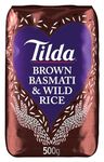 Tilda Brown Basmati and Wild Rice 500g, Pack of 10