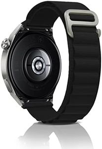 ZoRoll 22mm Cinturino per Huawei Huawei Watch GT 4 46mm/Watch 4/Watch 4 Pro/Watch GT 3 Pro 46mm/Watch Buds/Watch GT 3 46mm, Nylon G-Hook Regolabile Sportivo Bracciale per Huawei Watch Buds - Nero