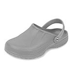 Lakeland Active Men's Allonby Fully Waterproof EVA Rubber Slip-On Clogs Comfortable Chef Kitchen Hospital Garden Wide Fit in Black, Green, Navy Blue, White, Grey, Beige & Brown