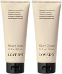 Loved01 Face & Body Shave Cream, John Legend Skincare, Gentle & Creamy Formula for a Smooth Shave, Moisturizing & Fragrance-Free for Sensitive Skin, 2-Pack (3.4 oz each)