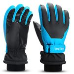 ThxToms Kids Winter Gloves Waterproof Ski Snowboard Gloves for Outdoor Sports, Boys and Girls Cold Weather Bike Gloves