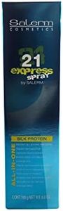 SALERM - Mascarilla sin Aclarado - 21 Express Spray - 190 ml - con Proteína de Seda - Repara el Pelo Dañado - Hidrata el Cabello - con Protector Térmico para el Pelo - Frizz Control