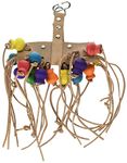 Penn Plax Leather Kabob Bird Toys, 12-Inch