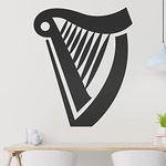 Harp Wall Sticker in 6 Sizes - Wall Sticker - Decoration for Kitchen, Living Room, Bedroom, Bathroom