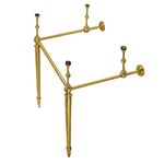 Kingston Brass VPB30167 Edwardian Console Sink Legs, Brushed Brass, 16 x 15.5 x 30