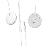 Mosalogic Pregnancy Belly Headphones Baby-Bump Speaker Pregnant Music Player with Safe Adhesives, Shares Music to The Womb, Prenatal Baby Shower Gifts for Mom，White