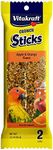 Vitakraft Crunch Sticks Apple & Orange Flavor Bird Treat for Conures (2 Sticks), 3.5 oz