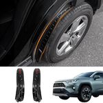 Bomely Fit Toyota Rav4 Fender Flares Black Rear Splash Guards Mud Flaps for Toyota Rav4 2019 2020 2021 2022 2023 Accessories 2pcs