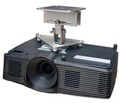 PCMD, LLC. Projector Ceiling Mount Compatible with BenQ CinePrime HT3550 TK810 TK850 W2700 with Lateral Shift Coupling (5-Inch Extension)