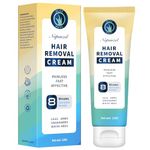 Hair Removal Cream: Depilatory Cream for Intimate Areas and Pubic Area with Aloe Vera and Vitamin E for Women and Men - Hair Removal for Body Legs Arms, Underarms - Fast Painless Soothing - 120g