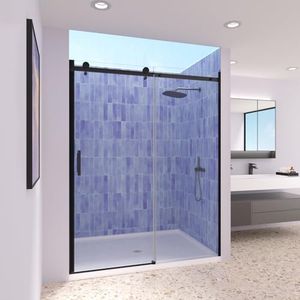 Royal Guard 56-60" W x 74" H Single Sliding Frameless Shower Door