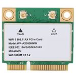 AX210HMW Card, WiFi6 MU MIMO Multithreading Technology 2.4G/5G Dual Band 2974M Net Card, BT 5.2 Internal Network Adapter, for Laptop, Only for WIN10 (64bit)