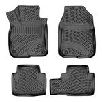 RizLiner Floor Mats Compatible with Honda CR-V & CR-V Hybrid 2017-2022 Custom Fit Rubber 3D Car Mats Laser Measured Floor Liners All Weather Waterproof Odorless Non-Slip TPE (Front & Rear)