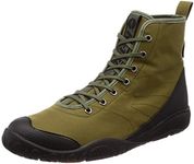 Hi-Tech HT ADU11 All-Weather Sneakers, High Cut, Outdoor, Non-Slip Sole, Amakuro HI, Khaki/Black, 22.5 cm E