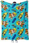 Tstars Paw Patrol Fleece Blanket Rubble Digging Plush Blankets for Toddler Kids Boys