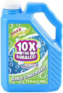 Bubble Solution Refills 32 OZ Concentrate Bubbles for Bubble Machine, Bubble Gun, Bubble Wands, Bubble Refill Solution, Bubble Machine Solution, Giant Bubble Solution, Non-Toxic & Dye Free