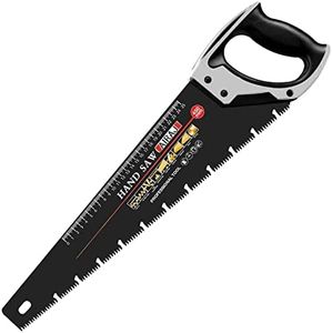 AIRAJ Serrucho universal 450mm - Serrucho de costilla para cortar madera y carpintería, 11 dientes/pulgada-Material dual-Revestimiento antidesgaste antiadherente,Corte dentado de precisión