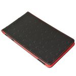 On Par Premium Golf Scorecard Holder - Ostrich, Black/Red