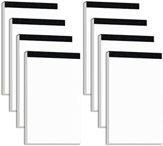 8 Pack Note Pads 3x5 Inch 50 Sheets Each Pad Small Memo Pads Refills Paper Pads Scratch Pads Blank Small Writing Pads Paper Notepads White Server Notepads Mini Work Notepad Small Notebook for Work