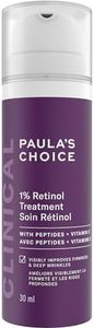 Paula's Choice CLINICAL 1% Retinol Treatment Cream with Peptides, Vitamin C & Licorice Extract, Anti-Aging Treatment for Wrinkles & Loss of Firmness, Fragrance-Free & Paraben-Free, 30 mL
