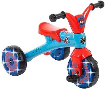 Marvel Spidey and his Amazing Friends Electro Light Trike for Boys by Huffy,Blue, Large