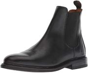 FRYE Men's Seth Chelsea Boot, Black, 10.5 M US