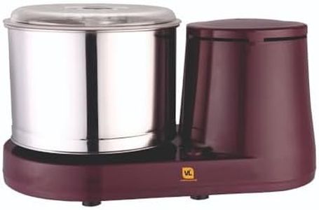 VIJAYALAKSHMI | MUDRA Plus 2 Litre | Heavy ABS Body Wet Grinder, 2L (Cherry) | with Coconut Scrapper & Atta Kneader Attachment.